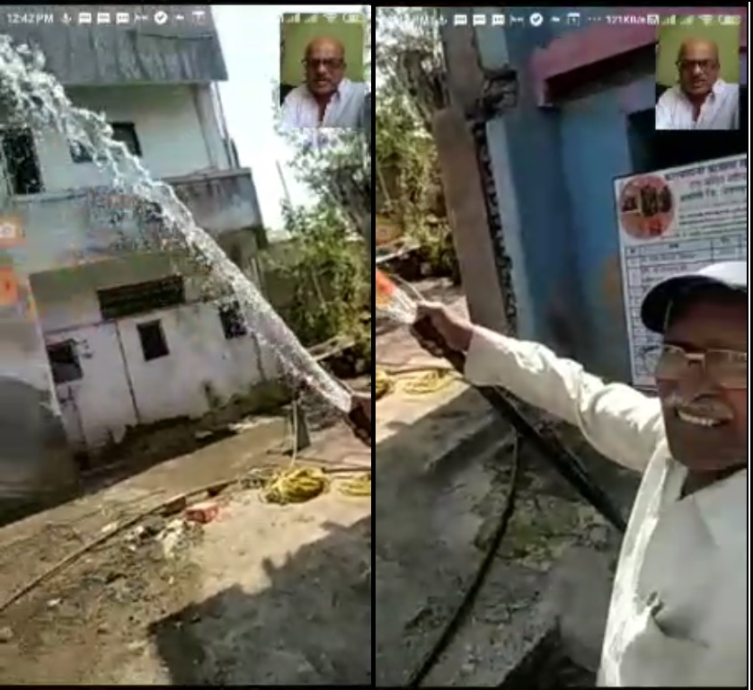 दि २२ फेब्रुवारी २०२२ रोजी मंदिरात पाणी लागले.